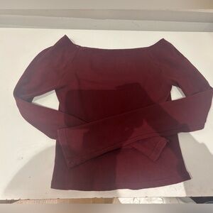 Brandy Women’s Off-Shoulder Red Long-sleeve Top